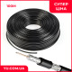 Кабель антенный RG6 100м черный
