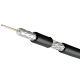 Кабель антенный RG6 100м черный