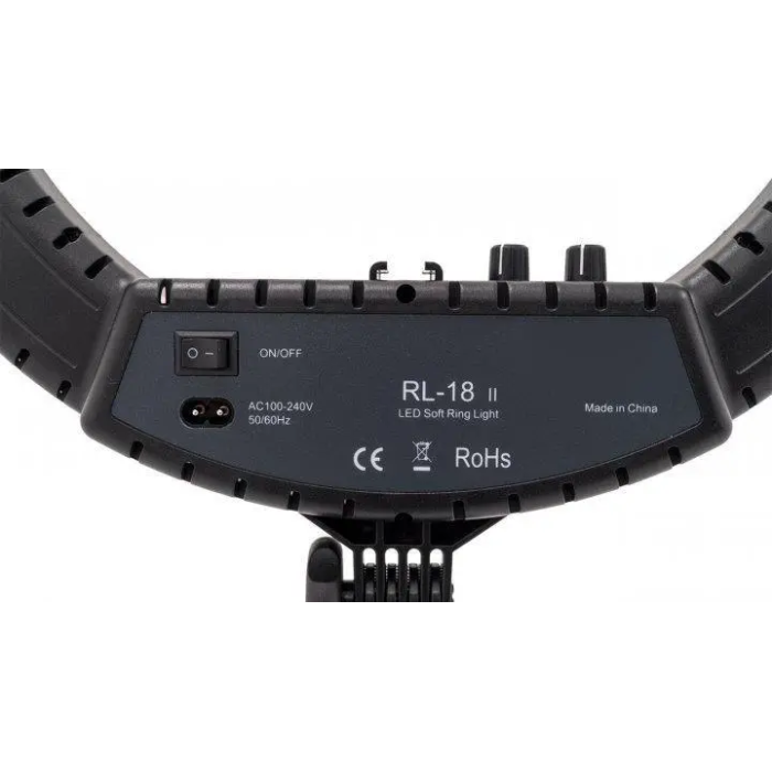 Кільцева LED лампа RL-18 II 45см 55Вт USB WiFi Bluetooth + кріплення для телефону та фотоапарата, пульт, сумка