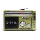 Радіоприймач USB/SD Golon RX-381 радіо з MP3 та LED ліхтариком (колір золотистий)