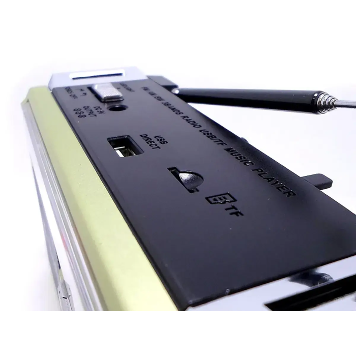 Радіоприймач USB/SD Golon RX-381 радіо з MP3 та LED ліхтариком (колір золотистий)