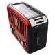 Портативний радіоприймач GOLON RX-455S Solar USB від мережі та акумулятора