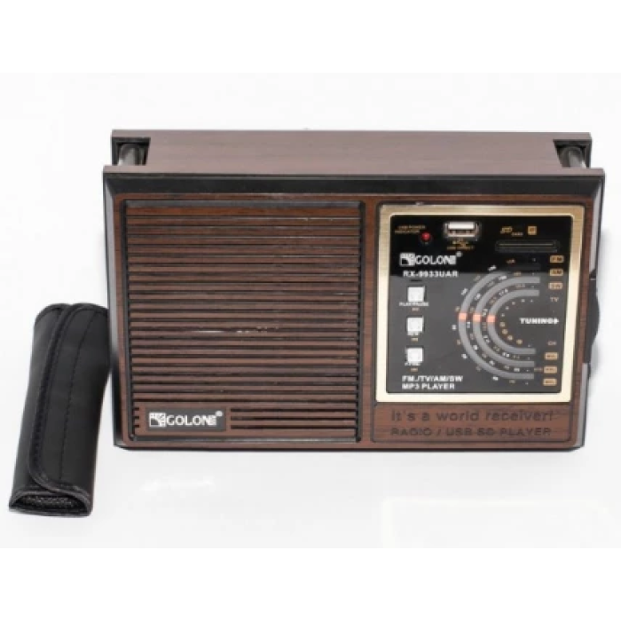 Потужний радіоприймач Golon RX-9933UAR (USB/Акумулятор/FM)