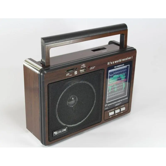 Портативный радиоприемник GOLON RX-9966 UAR колонка MP3 с USB и аккумулятором