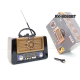 Радіоприймач акумуляторний Golon RX-BT8080 Bluetooth/USB із сонячною панеллю