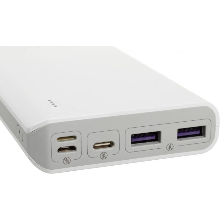 Зовнішній акумулятор (power bank) 20000мАг Romass 22.5W з підтримкою швидкої зарядки та індикатором батареї