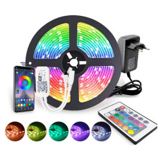 Светодиодная лента LED RGB USB APP SF-20, самоклеящаяся, 5 м, с пультом ДУ, на 300 диодов