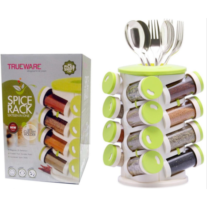 Стойка для хранения специй, кухонный вращающийся органайзер SPICE RACK 1036