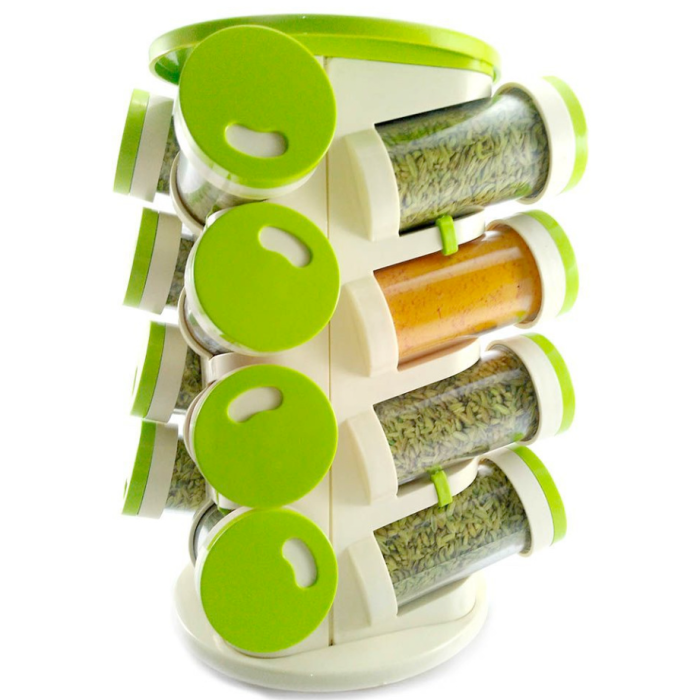 Стойка для хранения специй, кухонный вращающийся органайзер SPICE RACK 1036