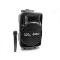 Портативна колонка Su-Kam BT 100D + 1 мікрофон 12v/220v