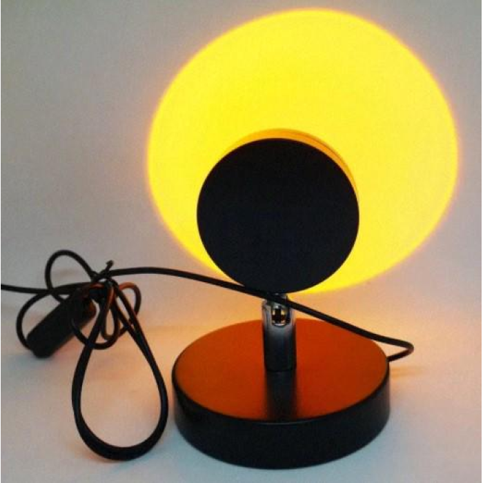 Проекционная LED лампа для селфи эффект солнца (16 см) RGB Sunset Lamp PC атмосферный светильник-ночник