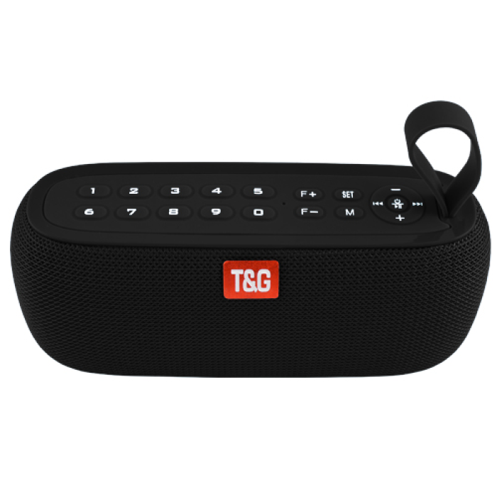 Портативна колонка TG177, Bluetooth, радіо, Power Bank, часи, speakerphone