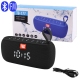 Портативна колонка TG177, Bluetooth, радіо, Power Bank, часи, speakerphone