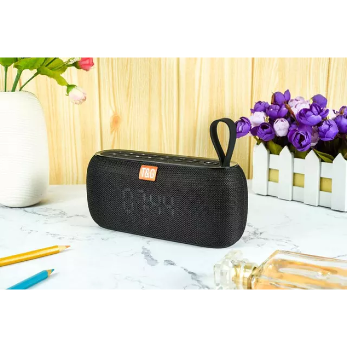 Портативна колонка TG177, Bluetooth, радіо, Power Bank, часи, speakerphone