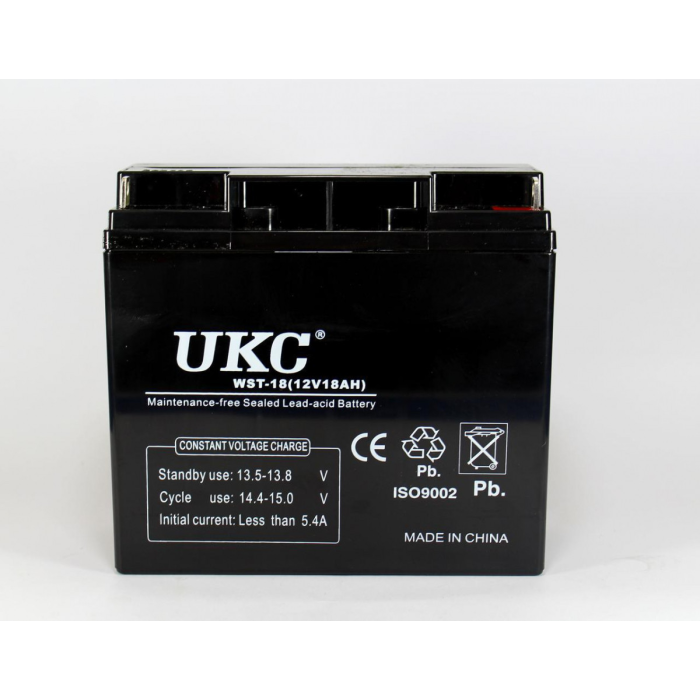 Акумулятор UKC Battery 12V 18A герметичний акумулятор гелевий