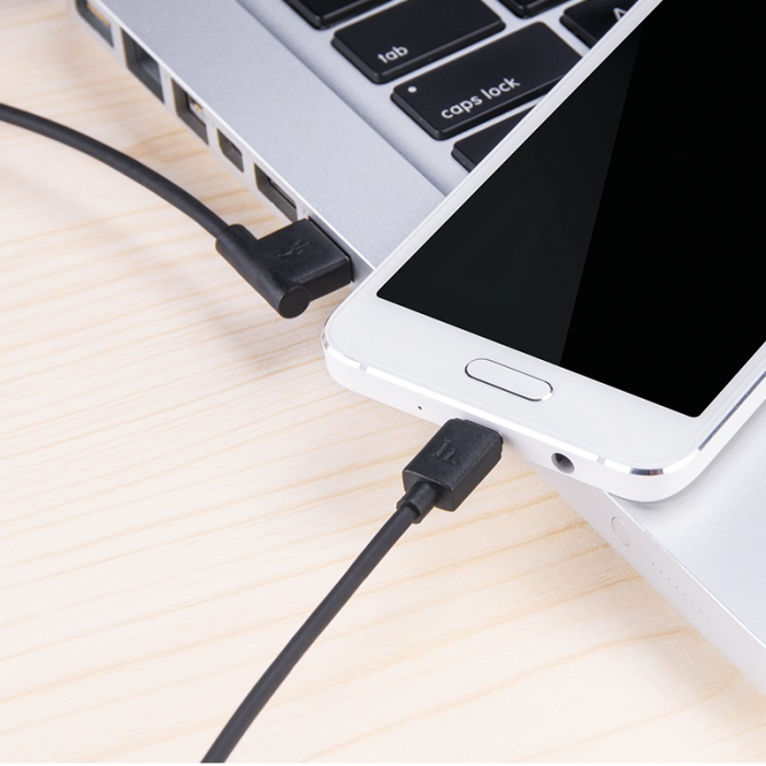 Кабель USB - micro USB кутовий Hoco UPM10-L 1.2 метри