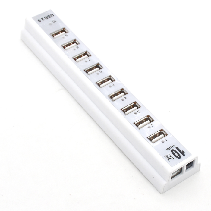 Разветвитель на 10 портов USB HUB 10 PORTS (без блока питания 220V)