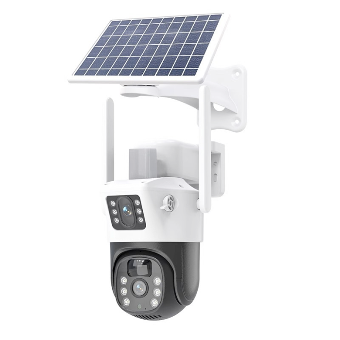 Уличная камера видеонаблюдения IP с удаленным доступом V36-4G SOLAR 8.0Мп с солнечной панелью