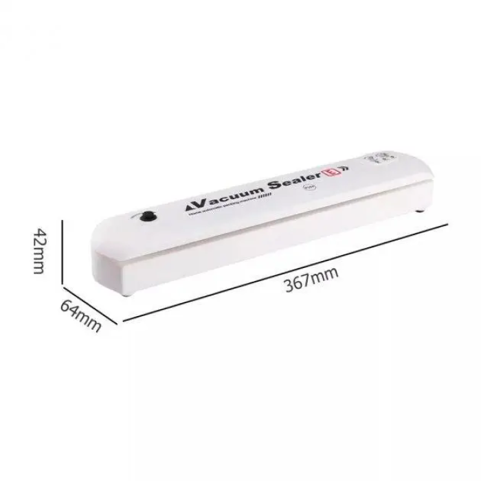 Вакуумный упаковщик (вакууматор) Vacuum Sealer бытовой автоматический аппарат NEW белый и черный