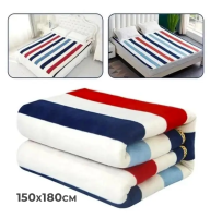 Електропростирадло 1,5х1,80 м Warm Too Stripes (смуги, різнокольорові) простирадло електричне для прогріву ліжка