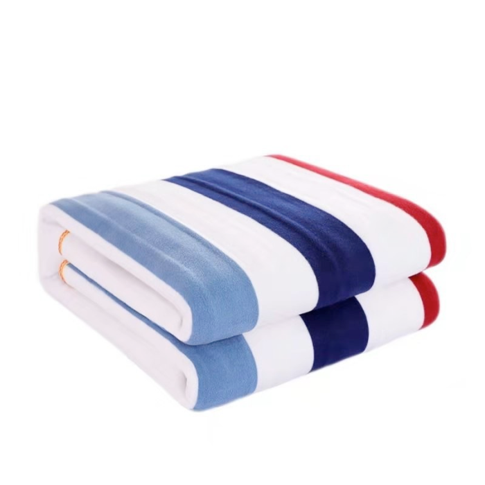 Електропростирадло 1,5х1,80 м Warm Too Stripes (смуги, різнокольорові) простирадло електричне для прогріву ліжка