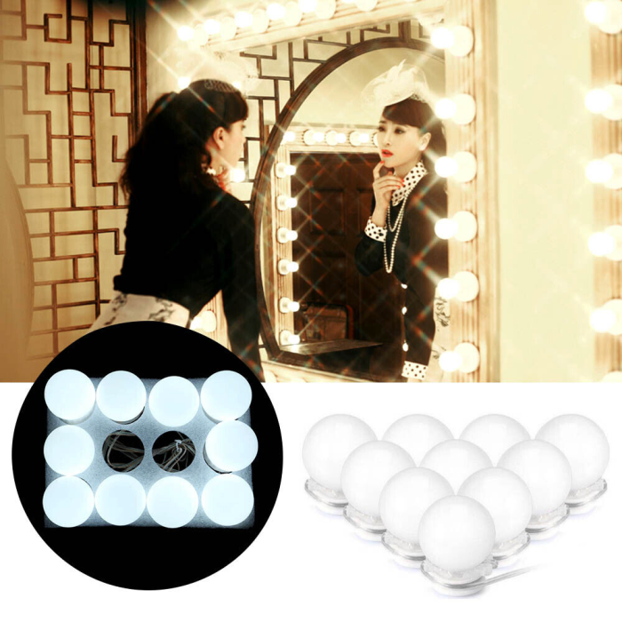 LED лампочки для зеркал XW878 VANITY MIRROR LIGHTS 10 шт, 3 режима работы