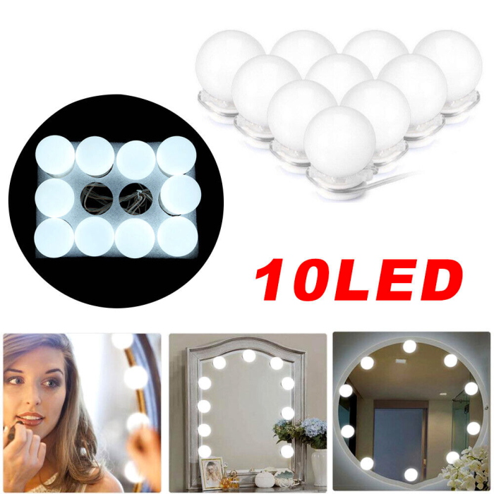 LED лампочки для зеркал XW878 VANITY MIRROR LIGHTS 10 шт, 3 режима работы