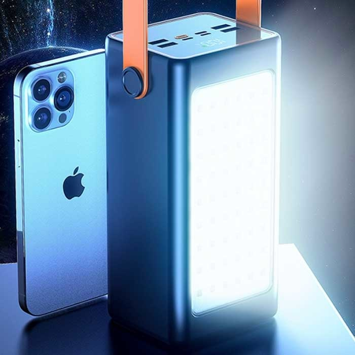 Powerbank зовнішній акумулятор YM-655 100 000 мАг швидка зарядка зі світлодіодним підсвічуванням