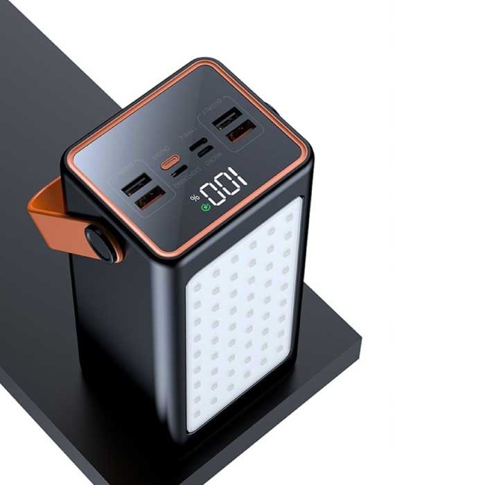 Powerbank зовнішній акумулятор YM-655 100 000 мАг швидка зарядка зі світлодіодним підсвічуванням