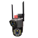 Уличная охранная поворотная камера Wi-Fi с сиреной и зумом 2 объектива 8MP камера с удаленным доступом
