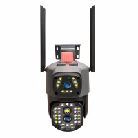 Вулична охоронна поворотна камера Wi-Fi з сиреною та зумом 2 об'єктиви 8MP камера з віддаленим доступом