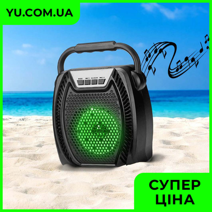 Колонка мини-чемодан ZQS-1411 c USB, SD, FM, Bluetooth, светомузыкой