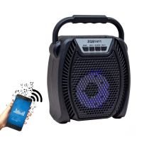 Колонка мини-чемодан ZQS-1411 c USB, SD, FM, Bluetooth, светомузыкой