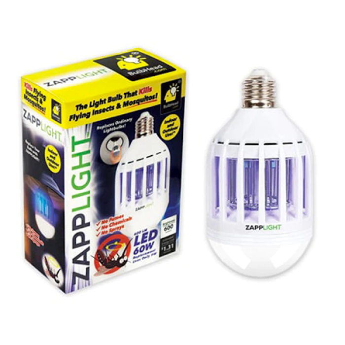 LED лампа пастка від комарів та комах антимоскітна Zapp Light LED
