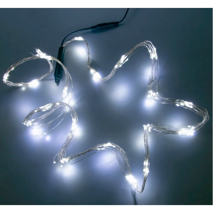 Гірлянда мідний дріт Кінський хвіст 5м 500LED Білий