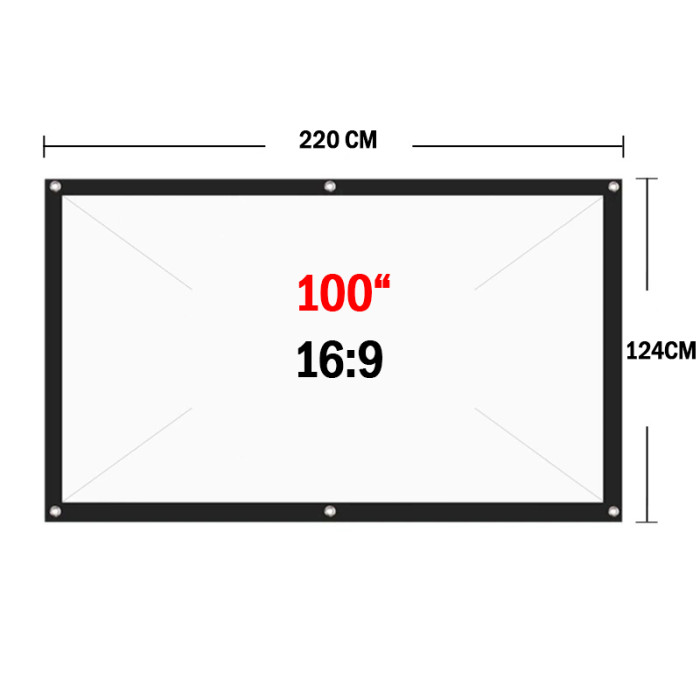 Экран для проектора 100inc 16:9