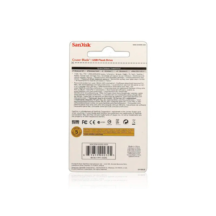 Флешка USB SanDisk 10 class 16Гб