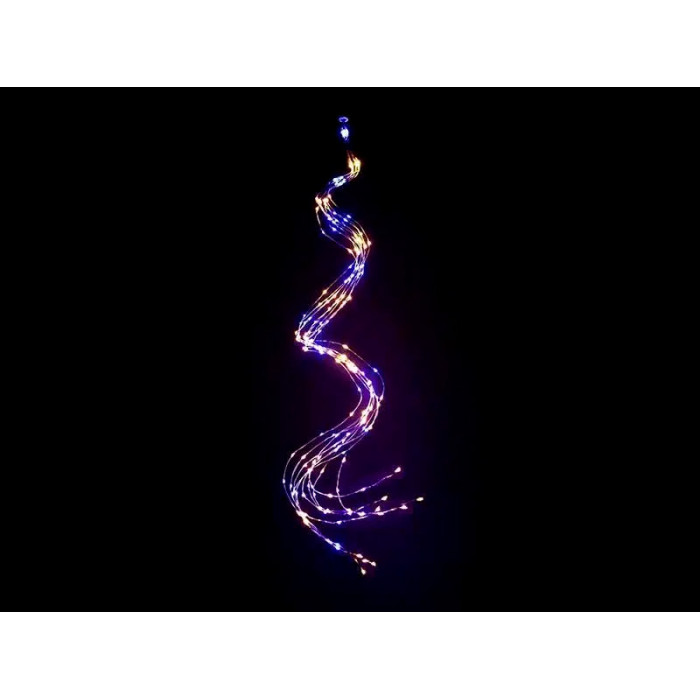 Гірлянда мідний дріт Кінський хвіст 2м 200LED RGB