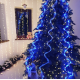 Гірлянда мідний дріт Кінський хвіст 5м 500LED Синій