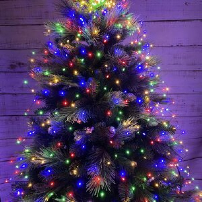 Гірлянда мідний дріт Кінський хвіст 5м 500LED RGB
