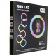 Кільцева світлодіодна RGB LED лампа MJ36