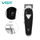 Професійна машинка для стрижки волосся з дисплеєм VGR V-676 Pro + 8 насадок