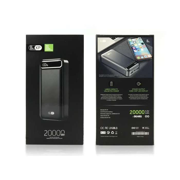 Потужний Powerbank 20000мАч KP KP-29
