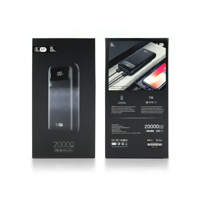 Потужний Powerbank 20000мАч KP PD-28