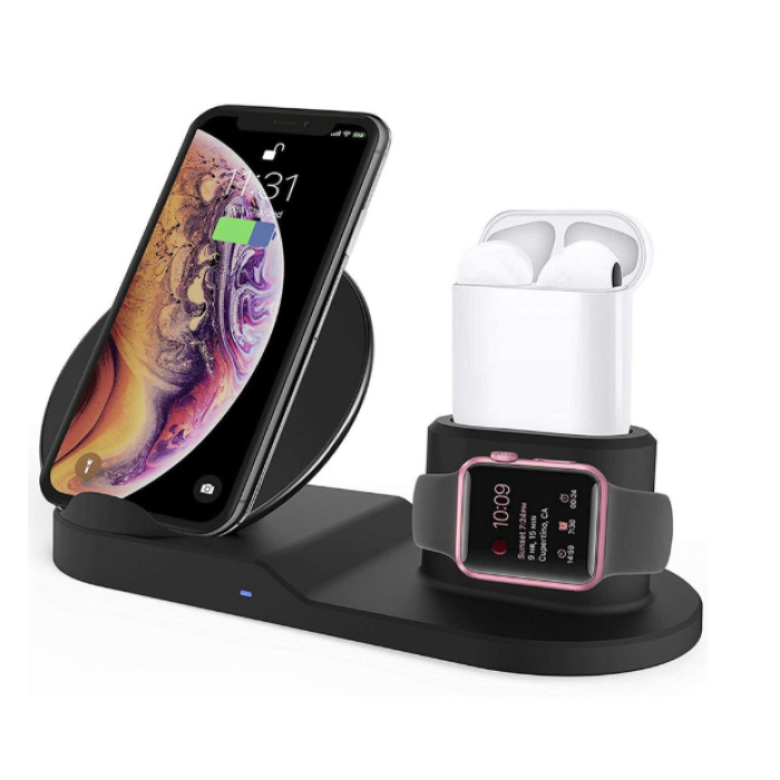Бездротова зарядна станція WIRELESS PRO 3в1