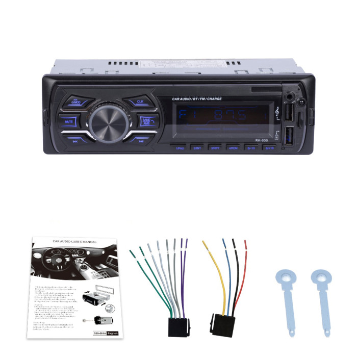 Автомагнітола 1DIN Bluetooth з RGB підсвічуванням і пультом управління