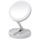 Кругле дзеркало для макіяжу з підсвічуванням Led mirror My Fold Away