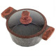 Набір каструль Lexical LG-340601-2 з антипригарним гранітним покриттям 20/24/28см