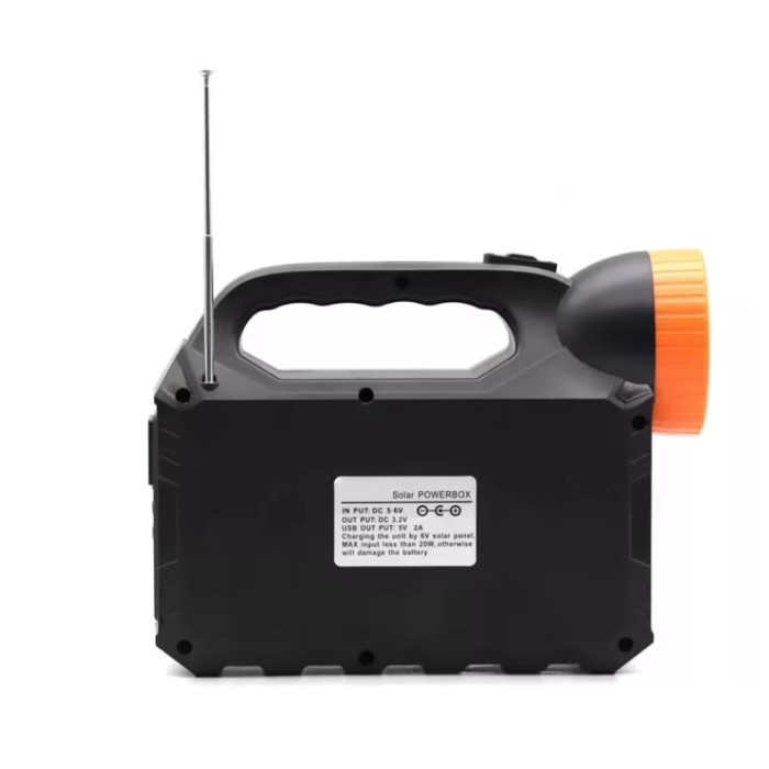 Портативная солнечная станция с лампами и радио GDLITE GD-102
