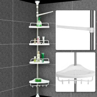 Кутова телескопічна полиця для ванної кімнати Multi Corner Shelf GY-188